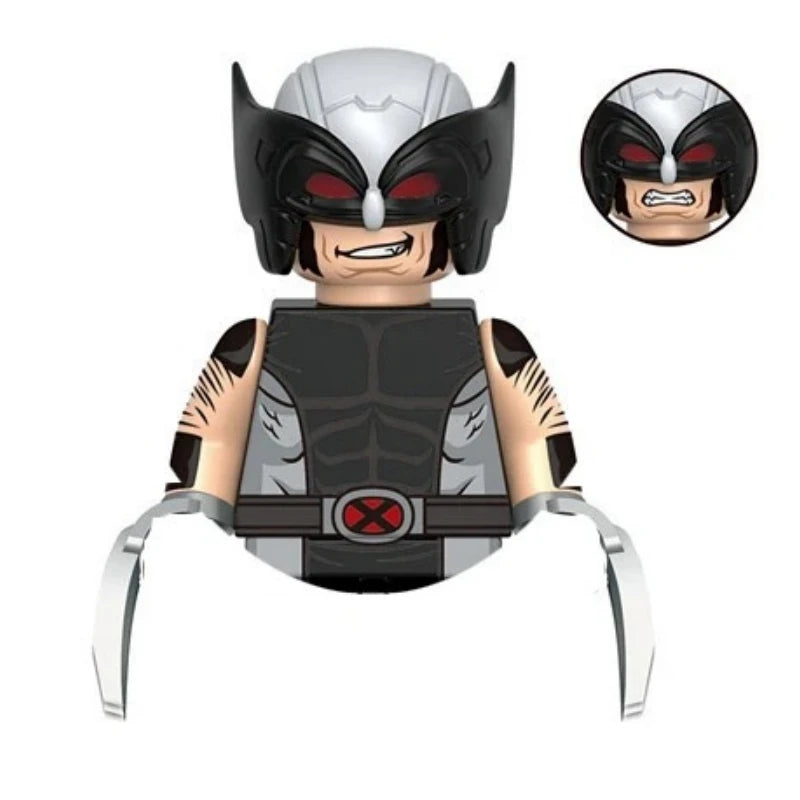Blind Box Mini Building Blocks KDL851 Figures Big Goblin Spiderman Iron Man Venom Captain Hawk Deadpool Armor Christmas Gift Toy