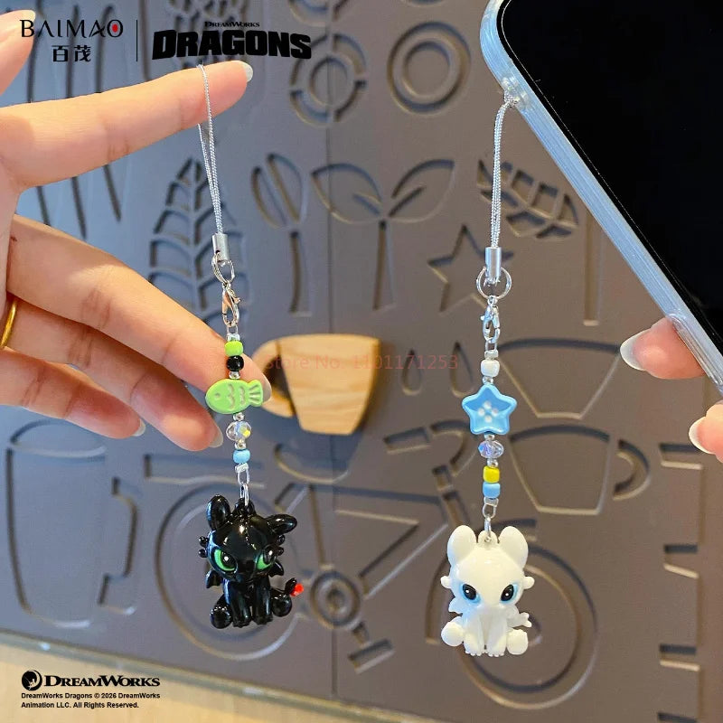 Authentic Dragon Taming Master Flying Toothless Boy Keychain New Bag Pendant Small Accessories Car Keychain Decorative Gift