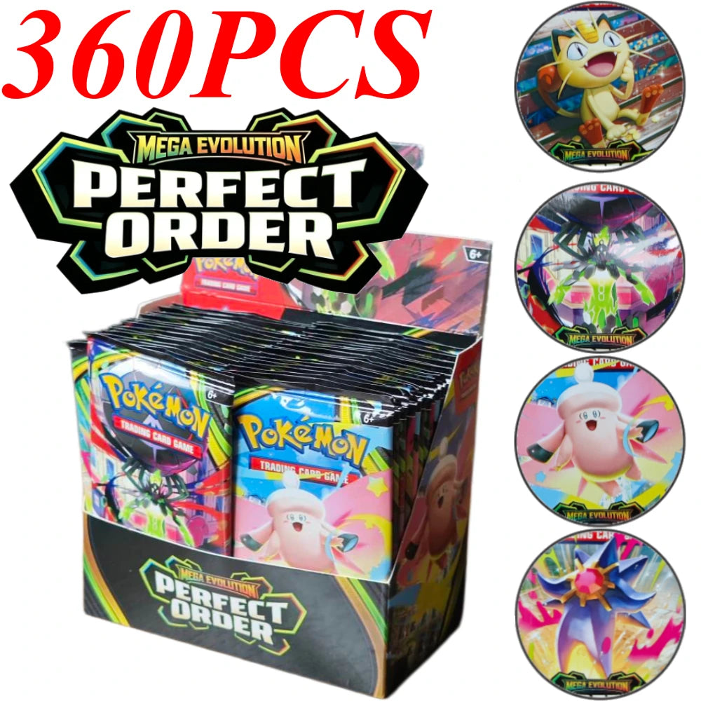 Pokémon Mega Evolution Perfect Order Series Booster Box Bundle Rare Holo Trading Cards Collectible Set for TCG Players