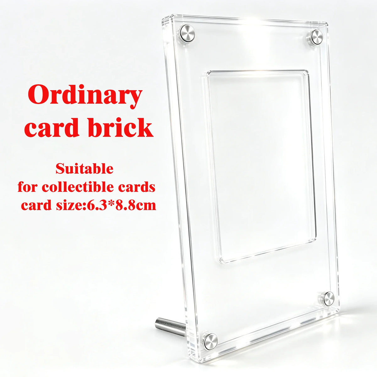 Custom PTCG Extended Edition Art Acrylic Card Box - Game Collectible Card Storage Box Fits 6.3X8.8cm Cards Christmas Gift