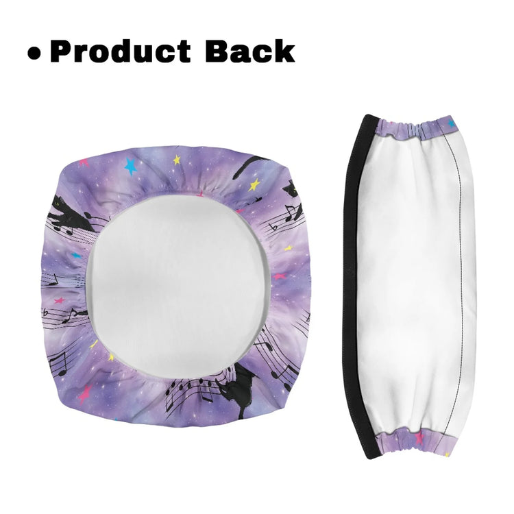 Coloranimal Cat Music Pattern 2 Pieces Set Walker Seat Cushion for Seniors Rollator Seat Back Cover 2026 Collection