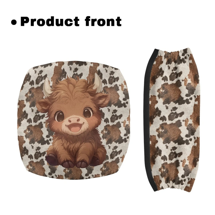Coloranimal Calf 2PCS Walker Seat Cushion Waterproof Seat & Backrest Covers for Women
