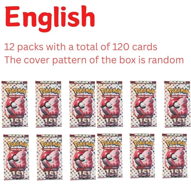 360Pcs TCG Scarlet & Violet 151 Booster Bundle Gift English Edition Trading Cards Anime Collection Card Toy Gift