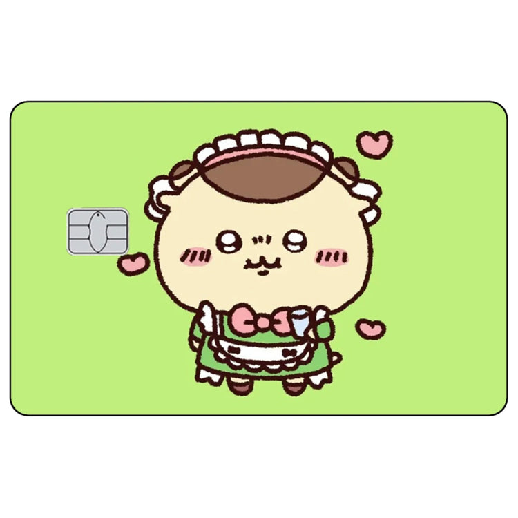 Kawaii Chiikawas Credit Card Skin Sticker Cute Cartoon Stickers for VISA JCB Mastercard and Other IC Bank Card Decorations