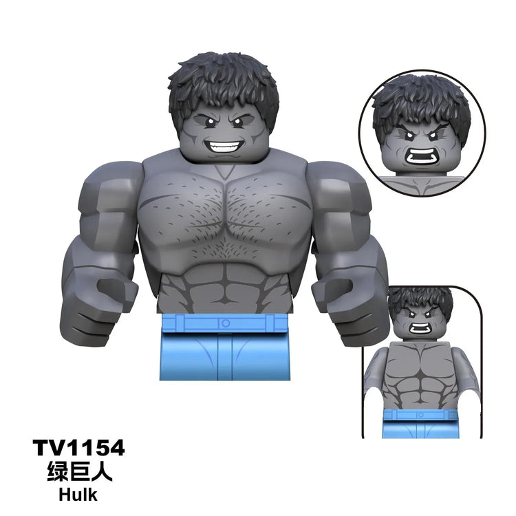 Blind Box Mini Building Blocks G0190 Figures Big Goblin Spiderman Iron Man Venom Captain Hawk Deadpool Armor Christmas Gift Toy