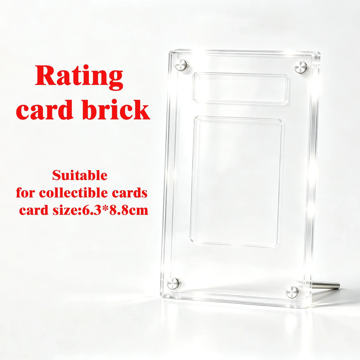 Custom PTCG Extended Edition Art Acrylic Card Box - Game Collectible Card Storage Box Fits 6.3X8.8cm Cards Christmas Gift