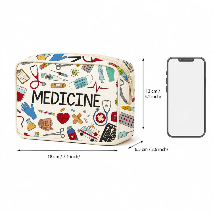 1PC Large Capacity Medicine Bag Travel Portable Medical Bag Home Medicine Storage Bag Set Portable Outdoor First Aid Kit