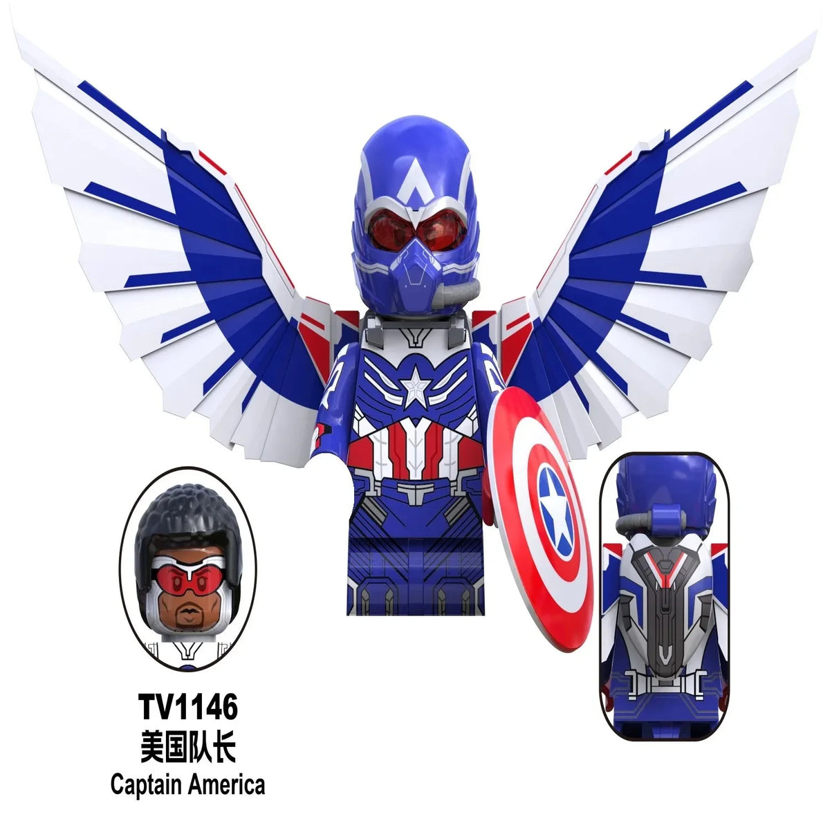 Blind Box Mini Building Blocks G0190 Figures Big Goblin Spiderman Iron Man Venom Captain Hawk Deadpool Armor Christmas Gift Toy
