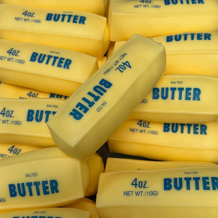 Butter Stick Squishy Stress Ball Crunchy Slow Rebound Squeeze Toy Crinkly Sensory Fidget Toy Anxiety Relief Hand Exercise Gift