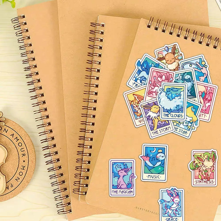 45/90PCS Pokémon Kawaii  DIY Stickers Luggage Graffiti Toy Decals Decoration Sticker Gift Closure Sticker Kid Sticker Toys Gifts