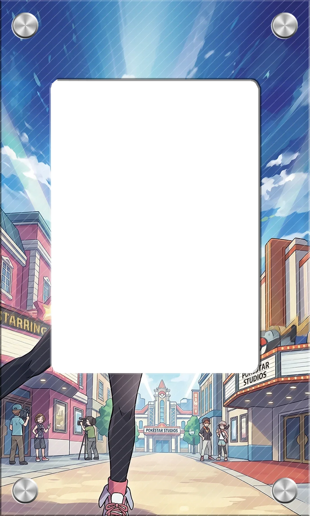 Exquisite Solid Acrylic Display Brick 63x88mm TCG PTCG Mountain Backdrop Showcase for Hobby Enthusiasts No Card