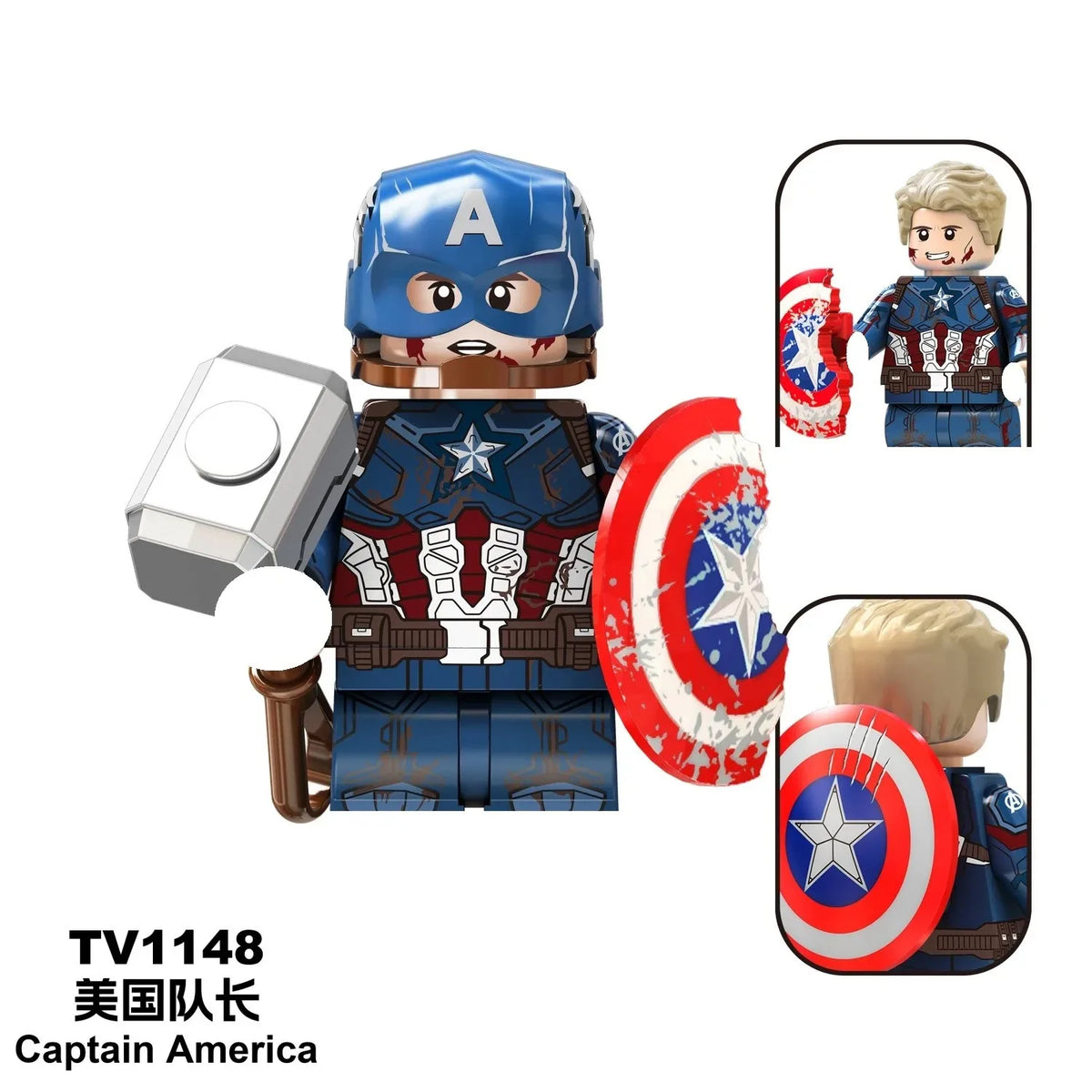Blind Box Mini Building Blocks G0190 Figures Big Goblin Spiderman Iron Man Venom Captain Hawk Deadpool Armor Christmas Gift Toy