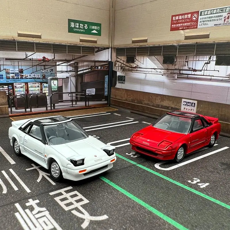 Takara Tomy Tomica Premium 40 Toyota MR2 Classic Sport Car Diecast Metal Mini Vehicle Simulation Toy Birthday Present For Kids
