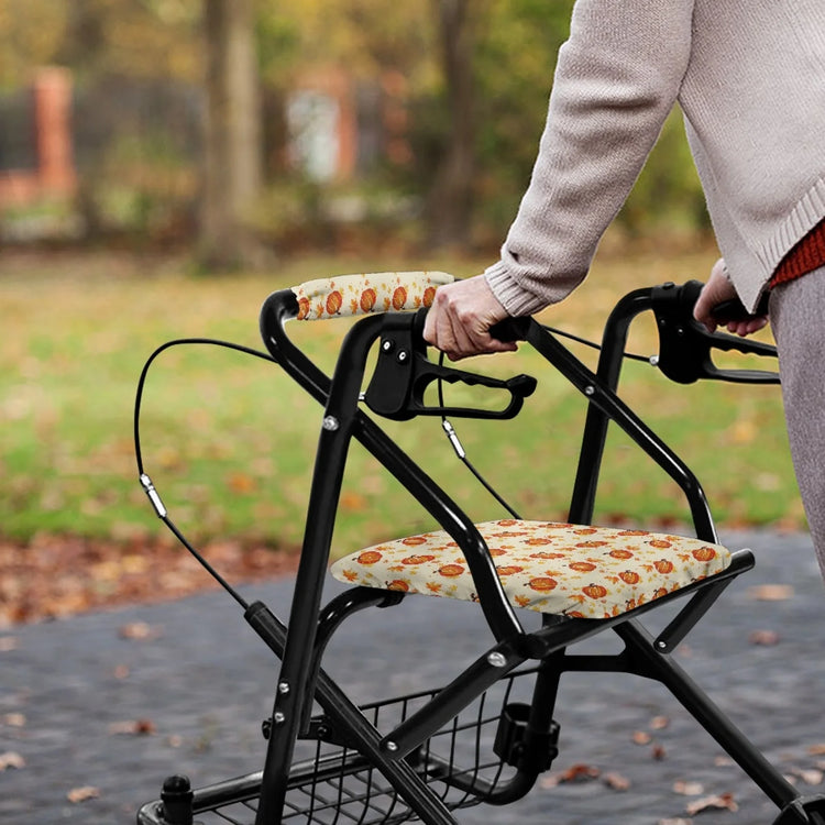 Coloranimal Pumpkin 2 Pieces Walker Seat Cover for Seniors Rollator Seat Cover Set 2026 New