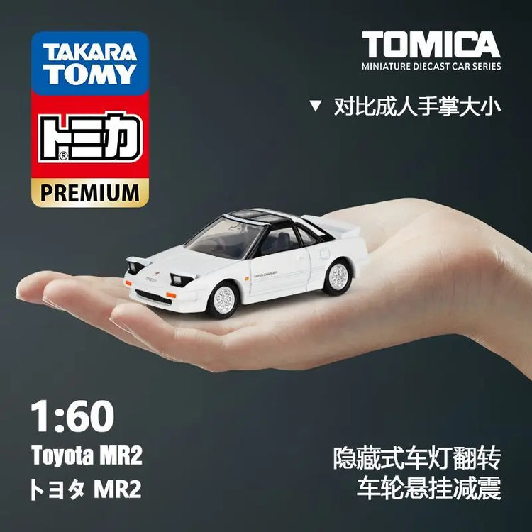 Takara Tomy Tomica Premium 40 Toyota MR2 Classic Sport Car Diecast Metal Mini Vehicle Simulation Toy Birthday Present For Kids
