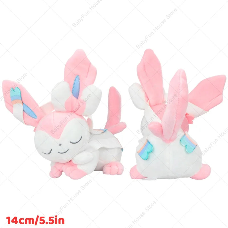 Pokemon Sleeping Gengar Eevee Charizard Sylveon Plush Toys Kawaii Sprigatito Oshawott Fuecoco Pamo Cubone Peluche Dolls Gift Kid