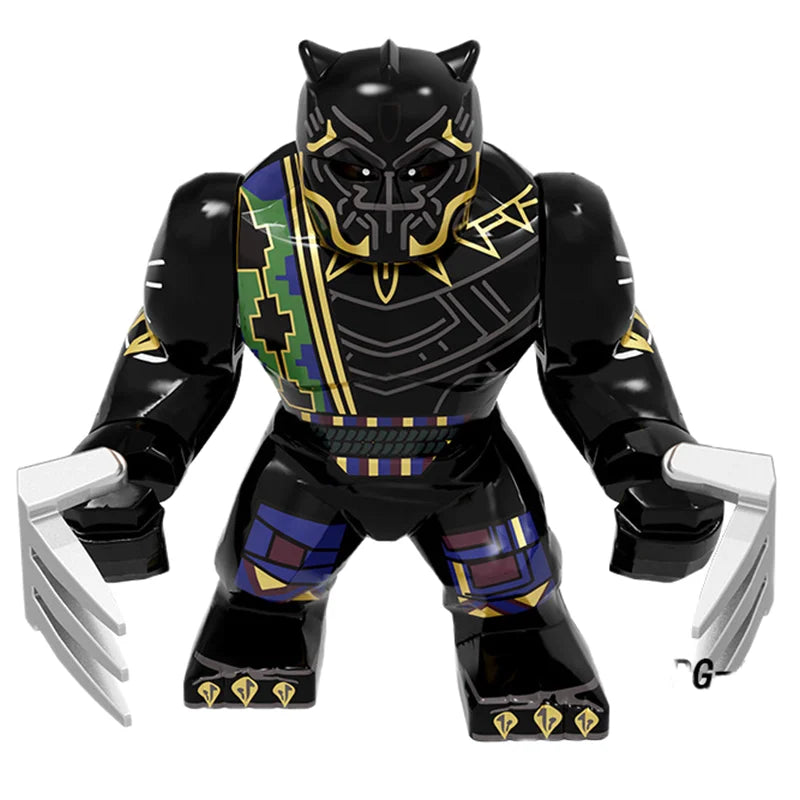 Blind Box Mini Building Blocks PG1805 Figures Big Goblin Spiderman Iron Man Venom Captain Hawk Deadpool Armor Christmas Gift Toy
