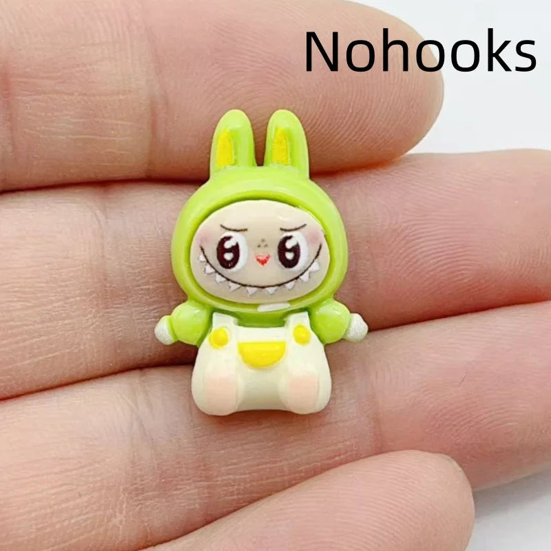 10Pcs Kawaii Rabbit Strawberry House Resin Charms Lovely Cartoon Animals Pendants for Earrings Keychains DIY Jewelry Make