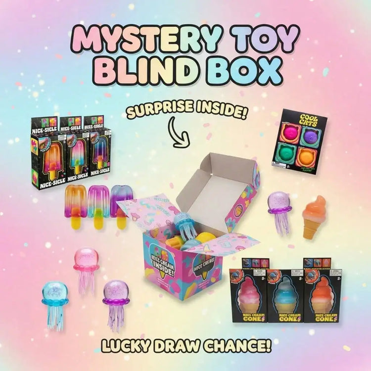 100+ style Pcs Sensory Squishy Blind Box Series, Random Cute Slow Rise Toy, Collectible Stress Ball Fidget Surprise Gift