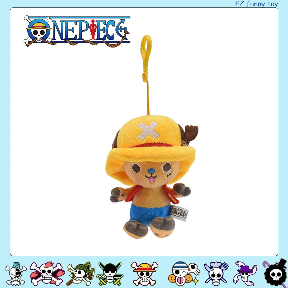 One Piece Original Plush Keychain Doll 12cm Laboon Luffy Tony Chopper Laboon Sabo Soft Stuffed Toy Backpack Ornaments Toy
