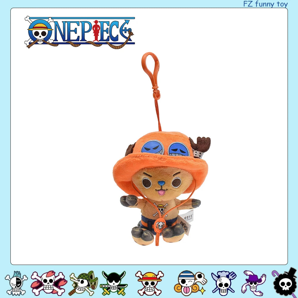 One Piece Original Plush Keychain Doll 12cm Laboon Luffy Tony Chopper Laboon Sabo Soft Stuffed Toy Backpack Ornaments Toy
