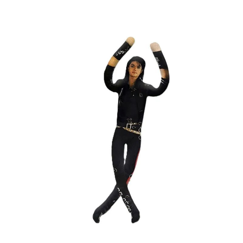 New Michael Jackson Cosplay Prop Doll Plush Stuffed Figure Joint Mobile Room Decoration Abstract Design Ideal Gift for Fans