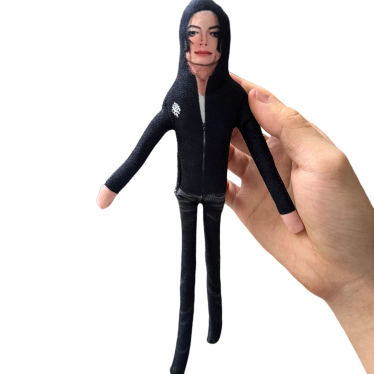 2026 New Style Michael Jackson Cosplay Prop Doll Plush Stuffed Figure Dolls Room Decoration Abstract Joint Mobility Props Gift