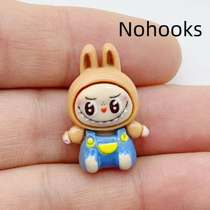 10Pcs Kawaii Rabbit Strawberry House Resin Charms Lovely Cartoon Animals Pendants for Earrings Keychains DIY Jewelry Make