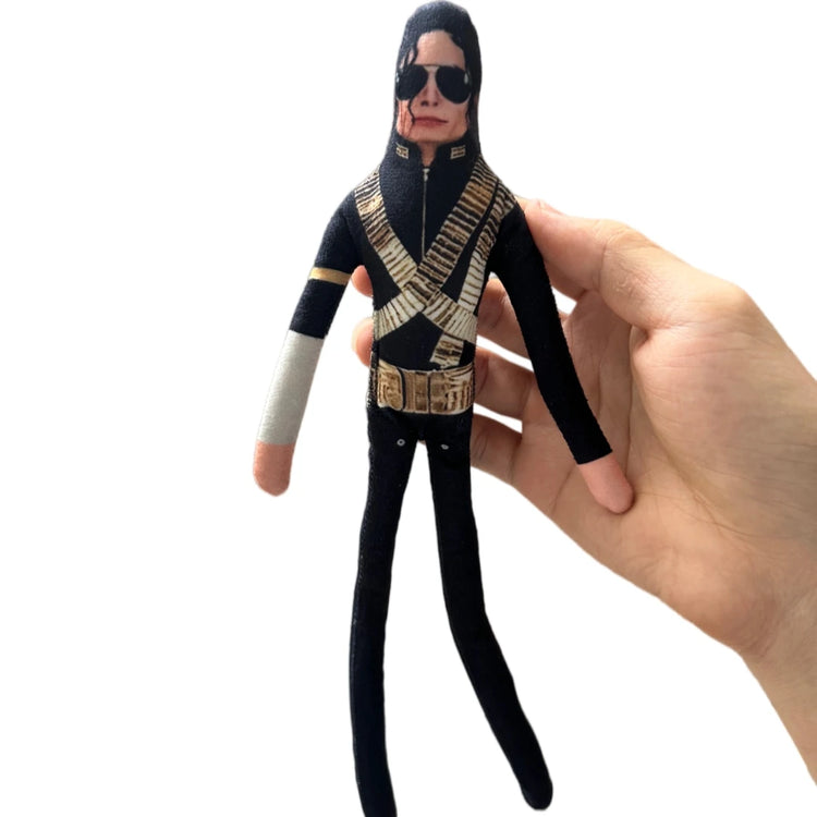 2026 New Style Michael Jackson Cosplay Prop Doll Plush Stuffed Figure Dolls Room Decoration Abstract Joint Mobility Props Gift