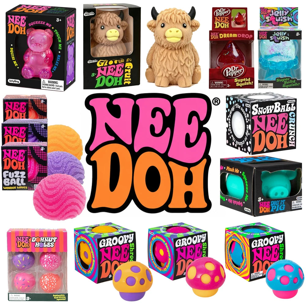 100+ Pieces NEEDOH Surprise Blind Box Slow Rebound Squeeze Fidget Toy Stress Relief Sensory Play Birthday Party Surprise Gift