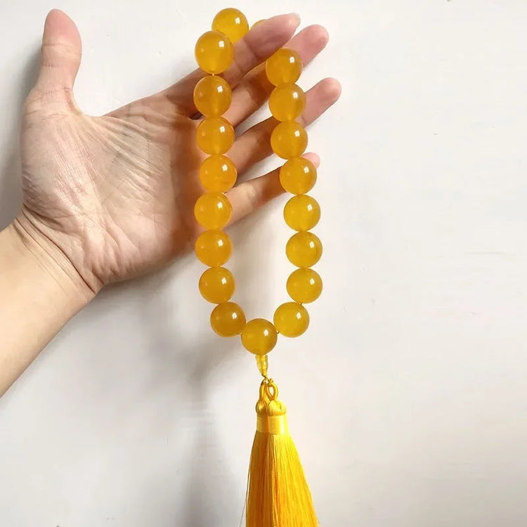 Green Jade Stone 12mm Beads Tassel Bracelet Necklace Tibetan Buddhist Mala Buddha Charm Rosary Yoga Men Woman Jewelry Customized