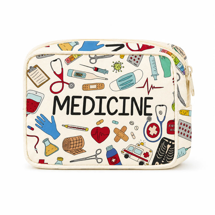 1PC Large Capacity Medicine Bag Travel Portable Medical Bag Home Medicine Storage Bag Set Portable Outdoor First Aid Kit