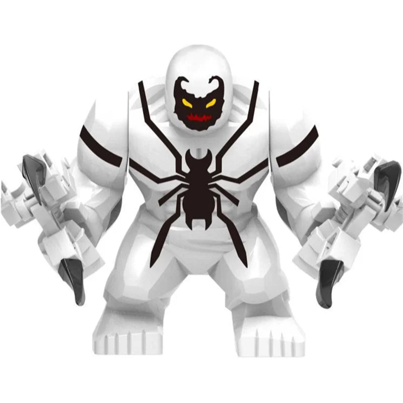 Blind Box Mini Building Blocks PG1805 Figures Big Goblin Spiderman Iron Man Venom Captain Hawk Deadpool Armor Christmas Gift Toy