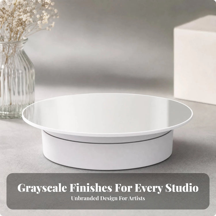 Electric Turntable with Mirror Top Adjustable Speed Turntable with Mirror Top Motorized Rotating Display Stand Silent