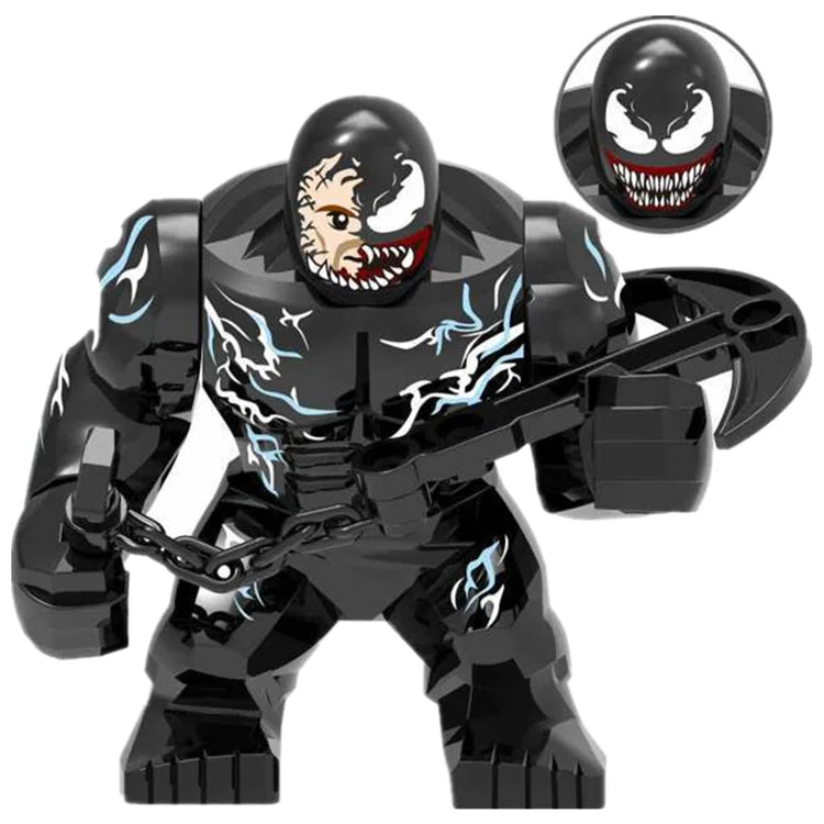 Blind Box Mini Building Blocks PG1805 Figures Big Goblin Spiderman Iron Man Venom Captain Hawk Deadpool Armor Christmas Gift Toy