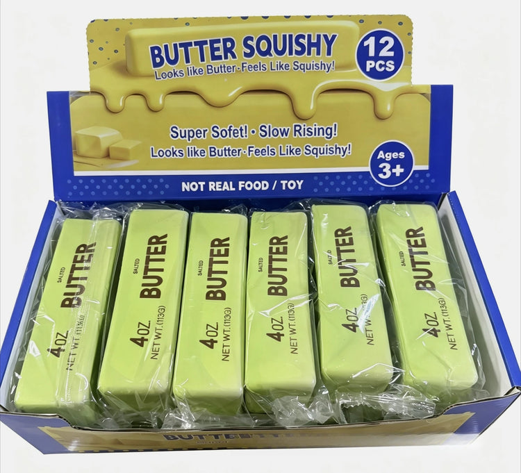 1/6/12pcs Soft Slow Rebound Butter Stick Realistic Silicone Squeeze Stress Relief Gadget Funny Anti-Anxiety ﻿Squeeze Party Gift