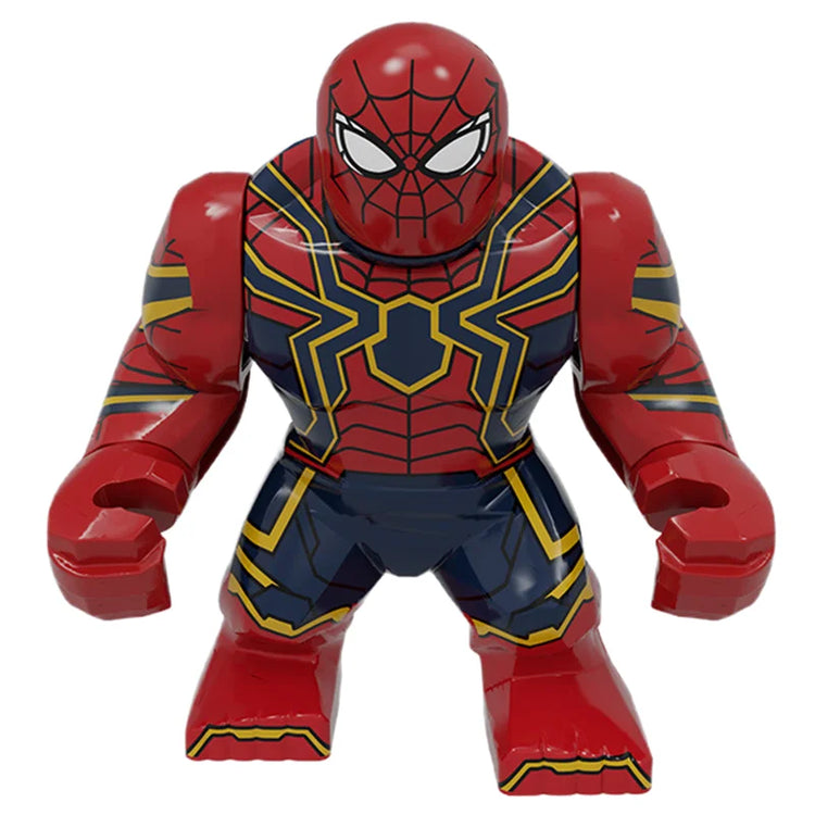 Blind Box Mini Building Blocks PG1805 Figures Big Goblin Spiderman Iron Man Venom Captain Hawk Deadpool Armor Christmas Gift Toy