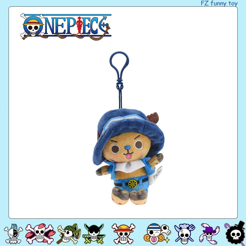 One Piece Original Plush Keychain Doll 12cm Laboon Luffy Tony Chopper Laboon Sabo Soft Stuffed Toy Backpack Ornaments Toy
