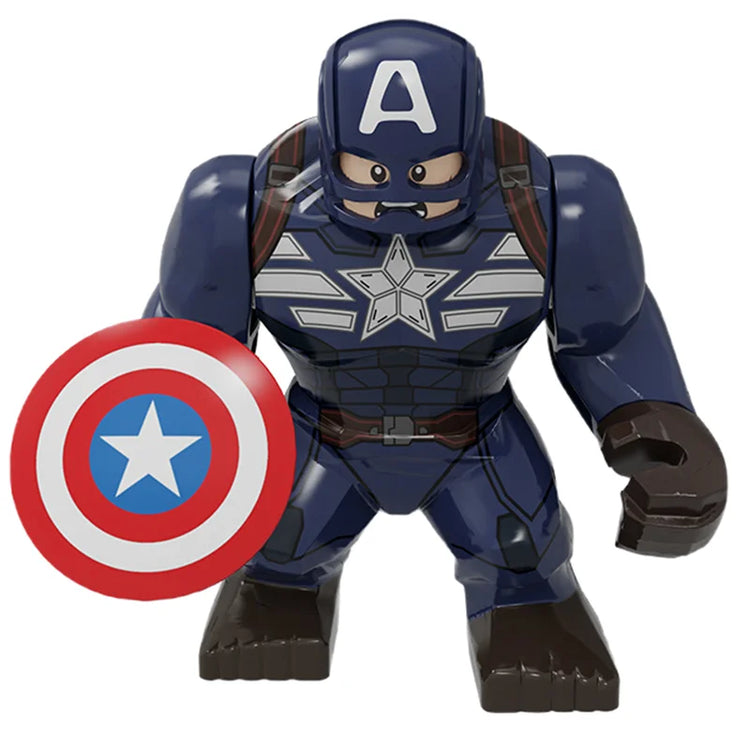 Blind Box Mini Building Blocks PG1805 Figures Big Goblin Spiderman Iron Man Venom Captain Hawk Deadpool Armor Christmas Gift Toy
