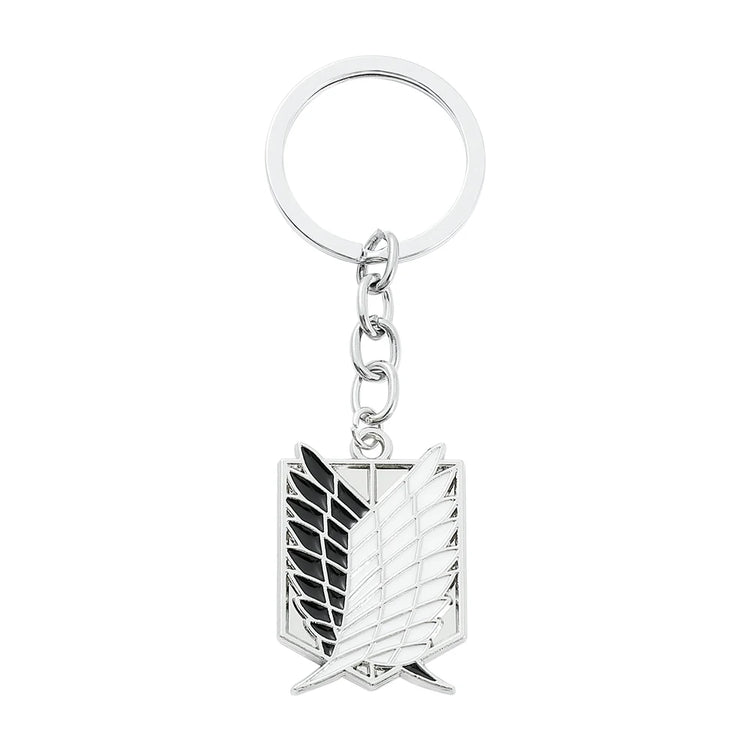 Anime Attack on Titan Enamel Badge Pendant Decoration Metal Keychain for Women Men Jewelry Accessories Gift
