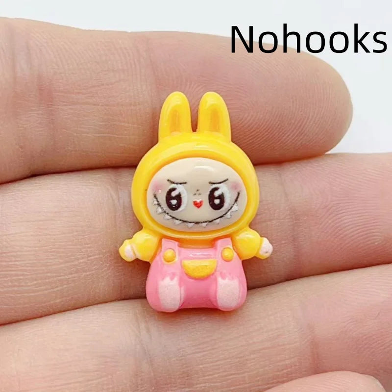 10Pcs Kawaii Rabbit Strawberry House Resin Charms Lovely Cartoon Animals Pendants for Earrings Keychains DIY Jewelry Make