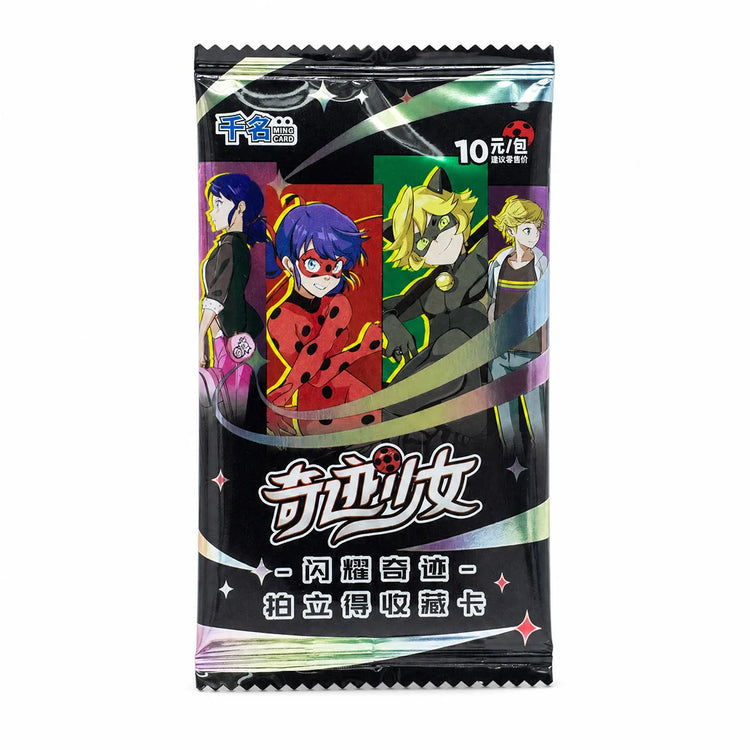 Official Miraculous Ladybug Shining Miracle Instax Style Collectible Cards Cat Noir TCG Booster Box Polaroid Anime Trading Card