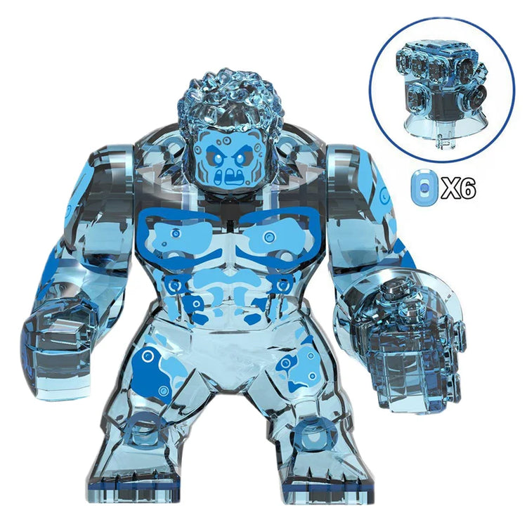 Blind Box Mini Building Blocks PG1805 Figures Big Goblin Spiderman Iron Man Venom Captain Hawk Deadpool Armor Christmas Gift Toy