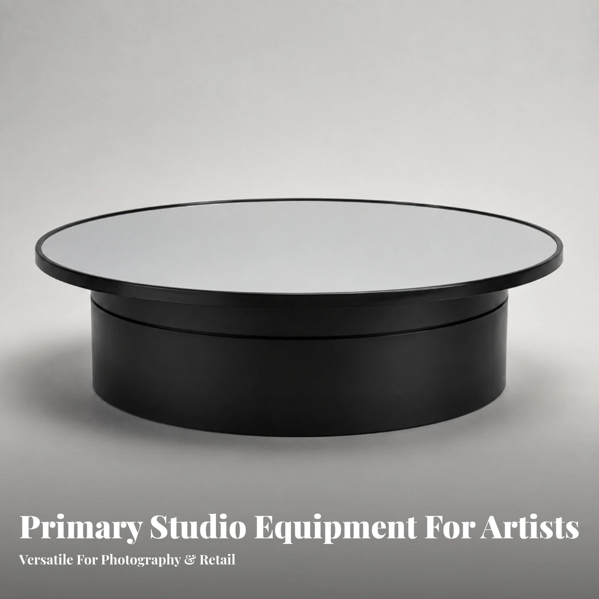 Electric Turntable with Mirror Top Adjustable Speed Turntable with Mirror Top Motorized Rotating Display Stand Silent