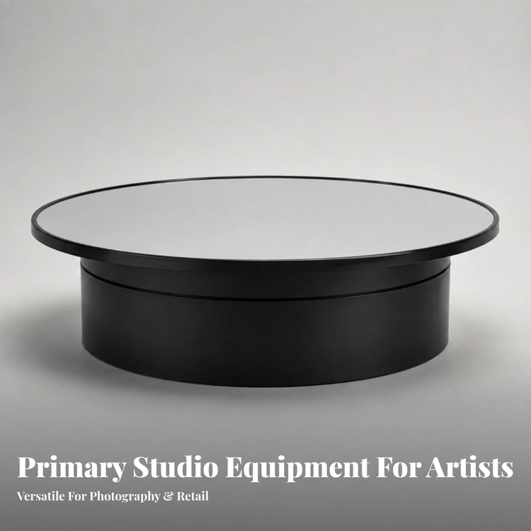 Electric Turntable with Mirror Top Adjustable Speed Turntable with Mirror Top Motorized Rotating Display Stand Silent
