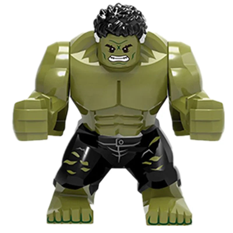 Blind Box Mini Building Blocks PG1805 Figures Big Goblin Spiderman Iron Man Venom Captain Hawk Deadpool Armor Christmas Gift Toy