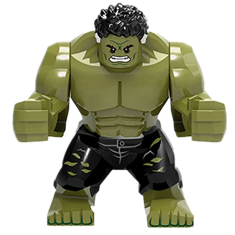 Blind Box Mini Building Blocks PG1805 Figures Big Goblin Spiderman Iron Man Venom Captain Hawk Deadpool Armor Christmas Gift Toy