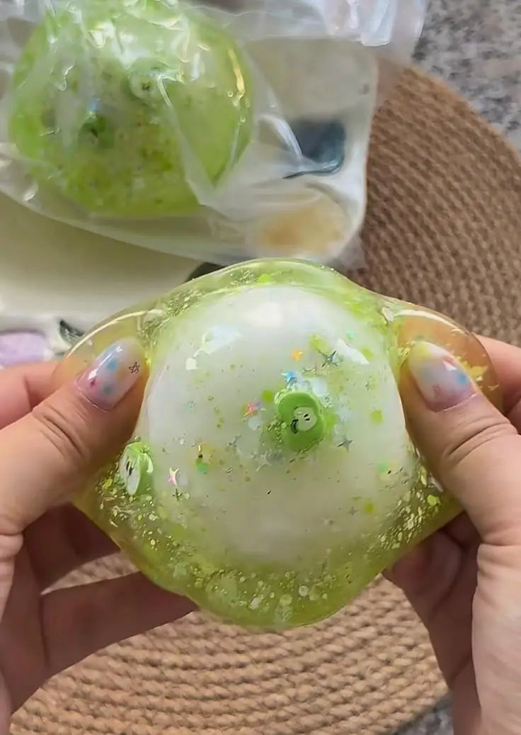 Crispy Squishy Ball Cracking Wax Crunchy Stress Ball ASMR Sound of Stepping on Snow Anti Stress Relief Fidget Toys for Adults
