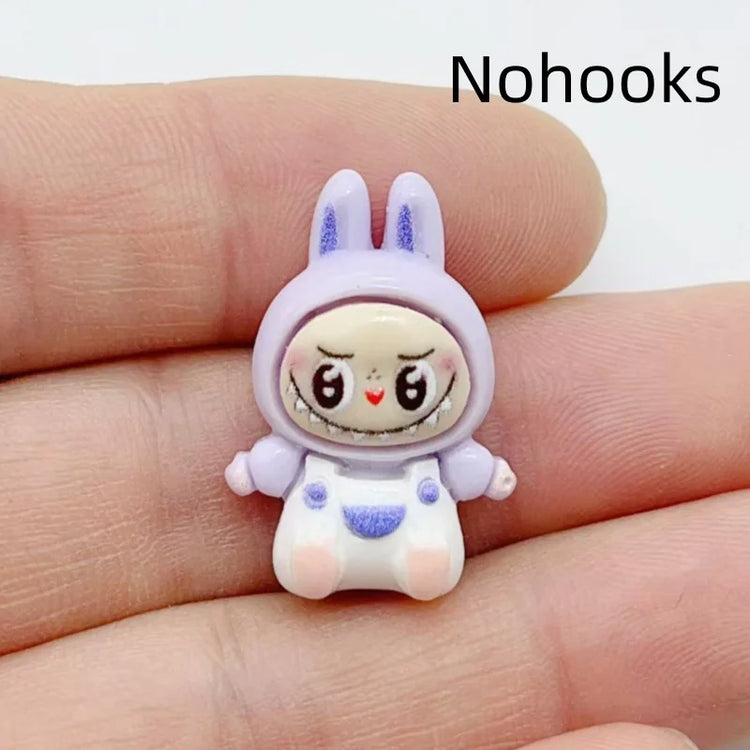 10Pcs Kawaii Rabbit Strawberry House Resin Charms Lovely Cartoon Animals Pendants for Earrings Keychains DIY Jewelry Make