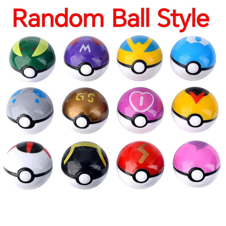 12 Pcs/Set Pokemon Pikachu Pokeball Action Figure Game Poke Ball Model Anime Figure Dolls Birthday Gift Toys